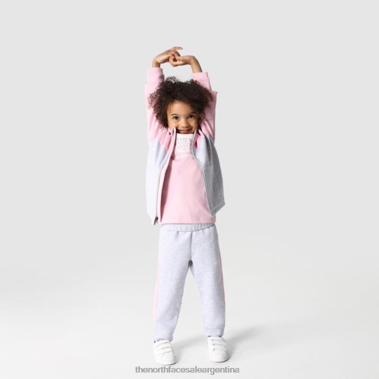 FFV042050 camafeo rosa The North Face juego de 2 piezas para niños más flojo