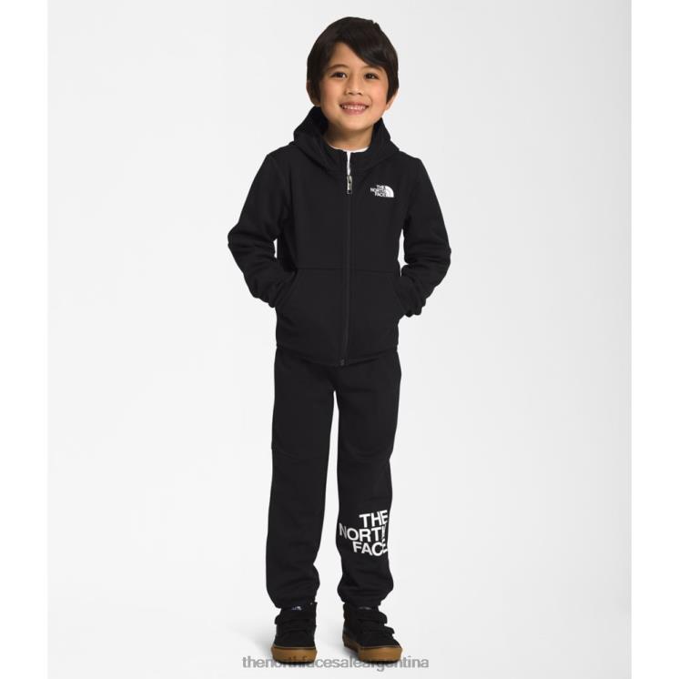 FFV045339 negro The North Face conjunto cálido de invierno para niños