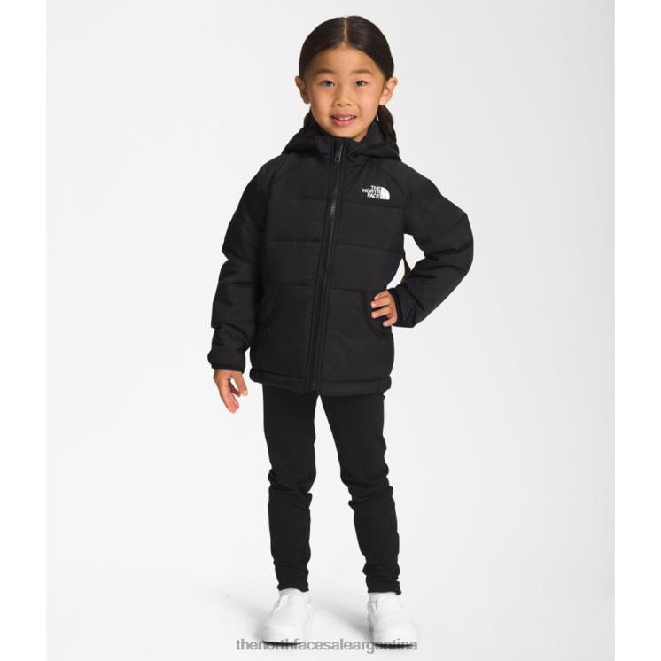 FFV045899 gris The North Face chaqueta reversible con capucha perrito para niños