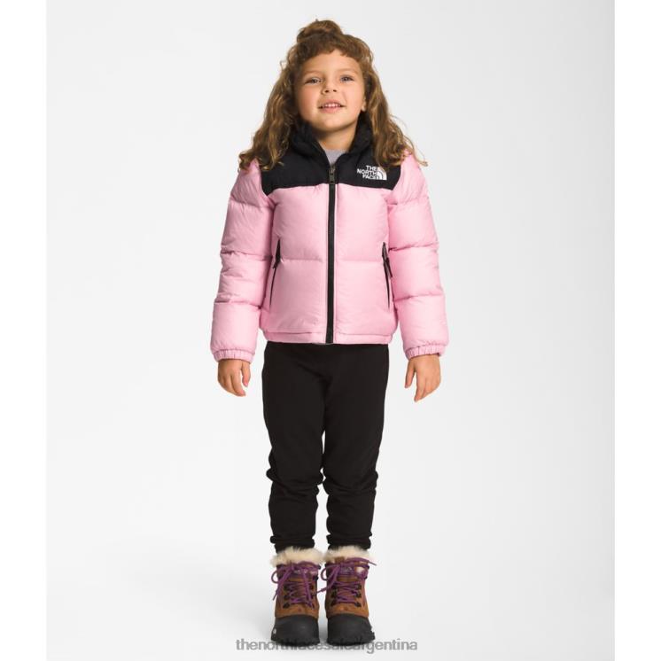 FFV045932 camafeo rosa The North Face chaqueta nuptse retro 1996 para niños