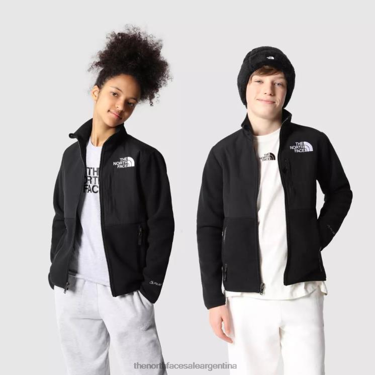 FFV041666 negro The North Face chaqueta denali adolescente