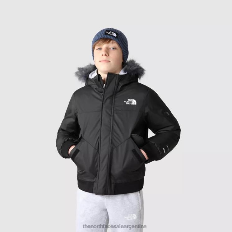 FFV041823 negro The North Face chaqueta de plumón gotham para niños