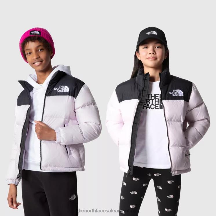 FFV041849 niebla de lavanda The North Face chaqueta nuptse retro para adolescentes de 1996