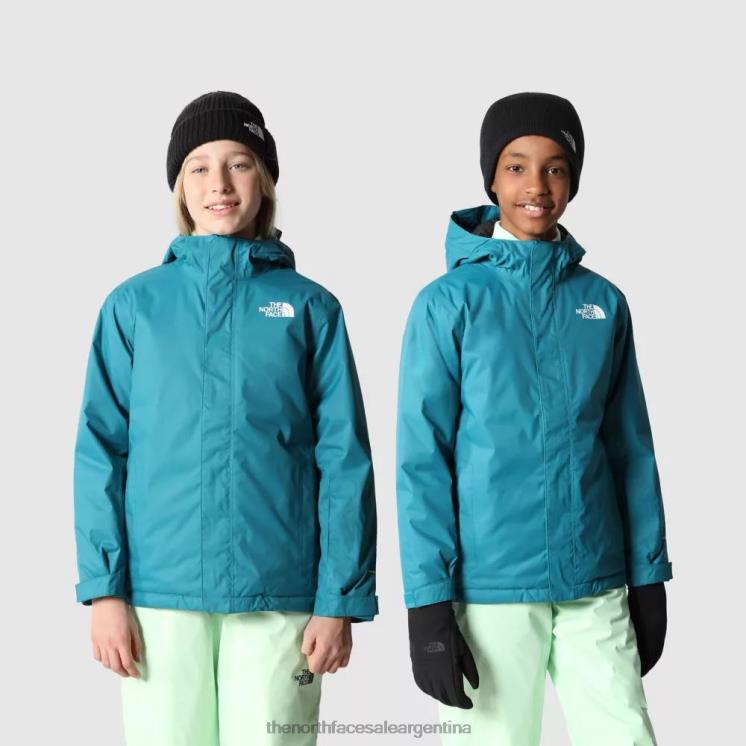 FFV041963 puerto azul The North Face chaqueta aislante snowquest para adolescentes