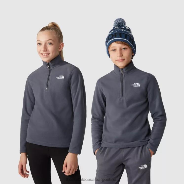 FFV041970 gris The North Face polar glaciar para adolescentes
