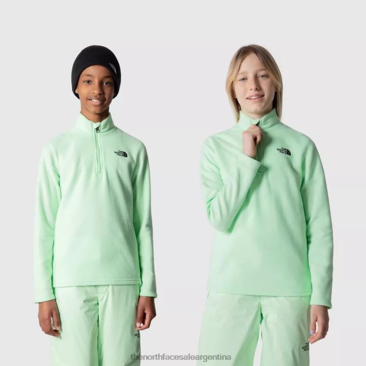 FFV041973 pátina verde The North Face polar glaciar para adolescentes