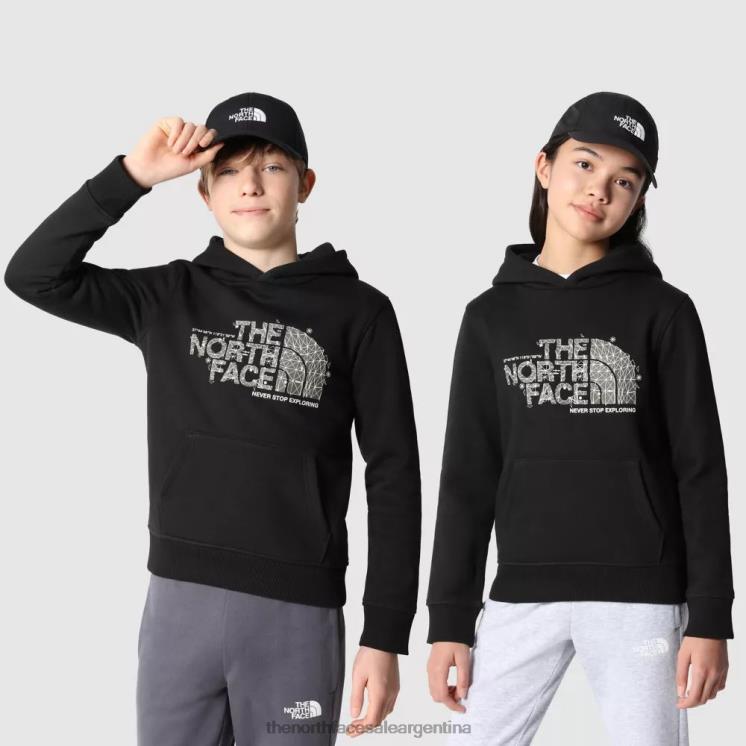 FFV042027 negro The North Face sudaderas con capucha de Teen Drew Peak