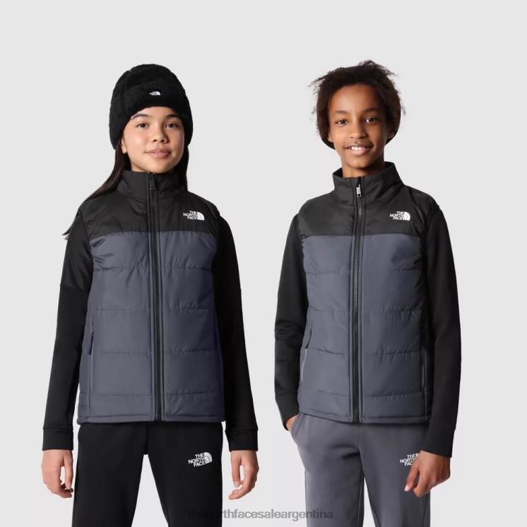 FFV042219 gris The North Face los adolescentes nunca paran chaleco sintético