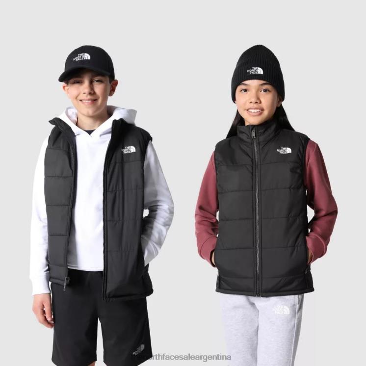 FFV042221 negro The North Face los adolescentes nunca paran chaleco sintético