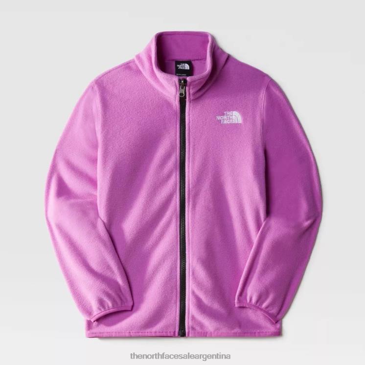FFV042290 violeta dulce The North Face polar juvenil emilio con cremallera completa