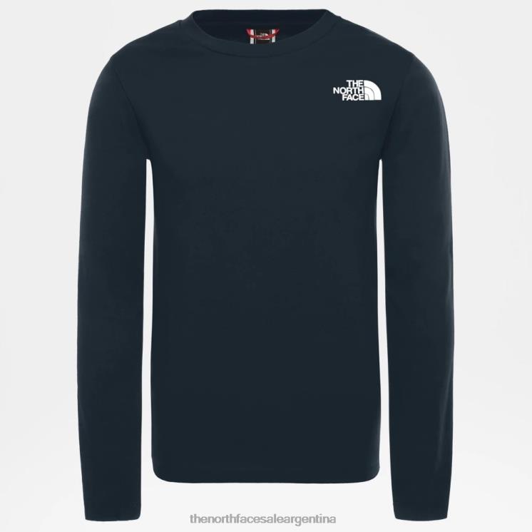 FFV042297 cumbre marina The North Face camiseta juvenil de manga larga