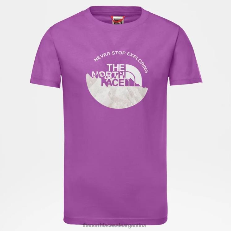 FFV042302 violeta dulce The North Face camiseta juvenil