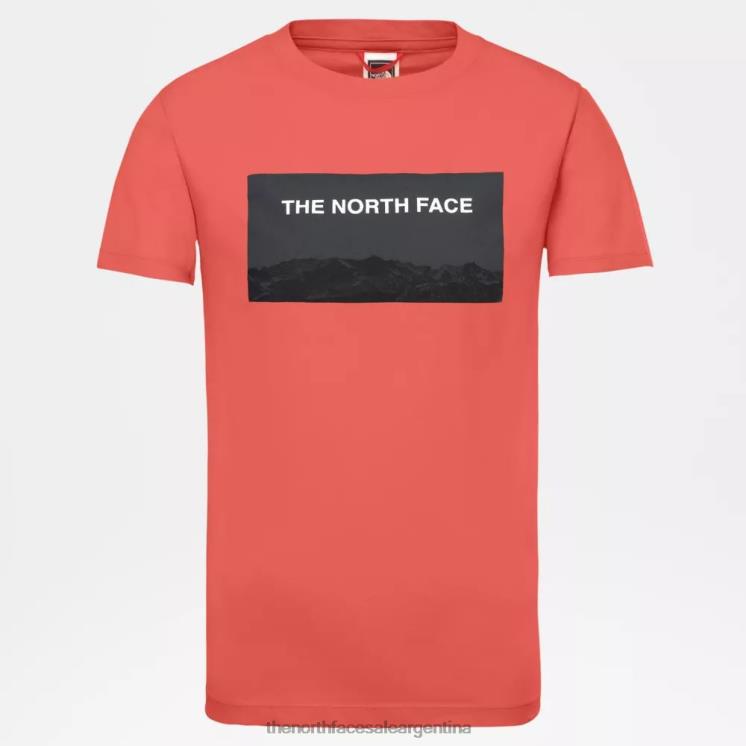 FFV042303 naranja resplandor The North Face camiseta juvenil