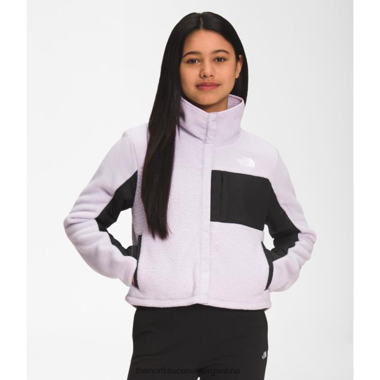 FFV045293 niebla de lavanda The North Face chaqueta de lana mezclada para niñas