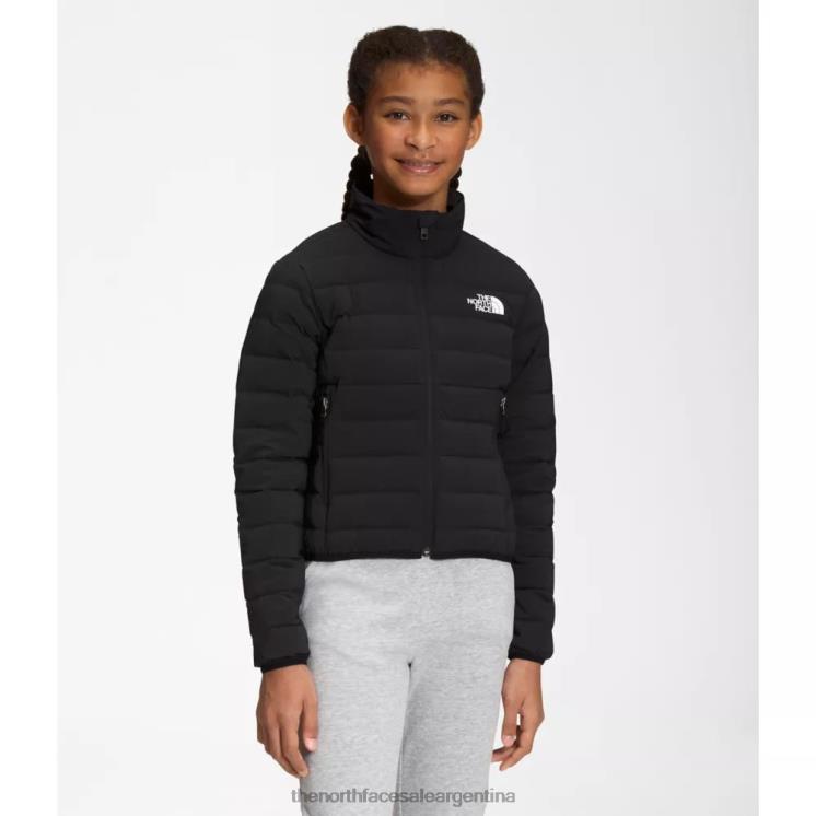 FFV045312 negro The North Face chaqueta elástica Belleview para niñas