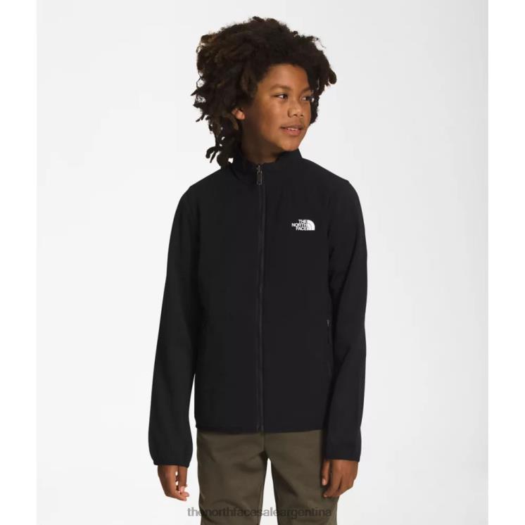 FFV045367 negro The North Face adolescente invierno cálido híbrido cremallera completa