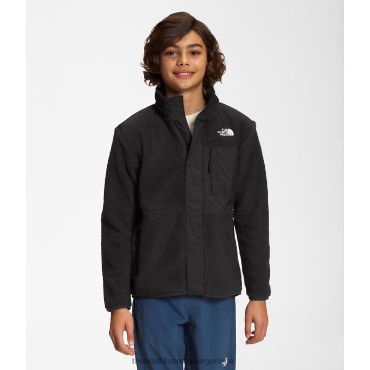 FFV045893 negro The North Face chaqueta mashup de forro polar forrest para niños