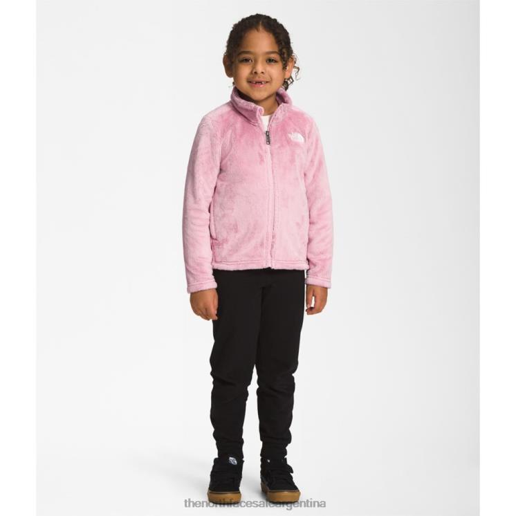 FFV045904 camafeo rosa The North Face chaqueta osolita con cremallera completa para niños