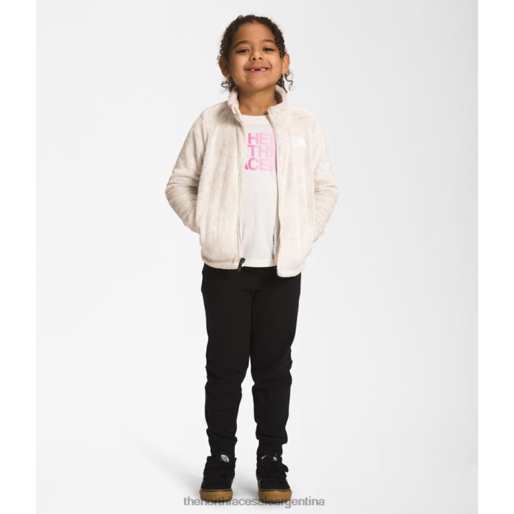 FFV045906 blanco The North Face chaqueta osolita con cremallera completa para niños