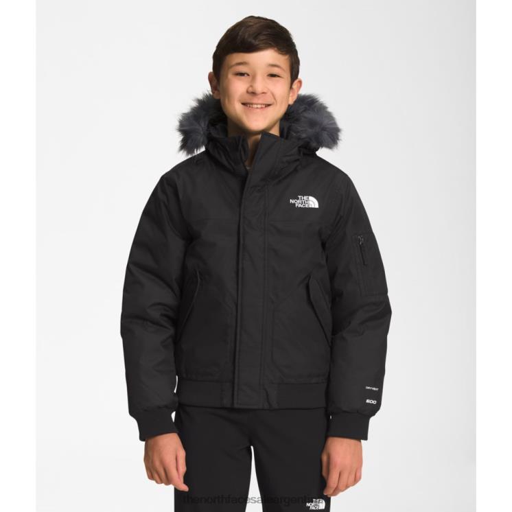 FFV045913 negro The North Face chaqueta gotham para niños