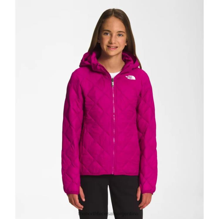 FFV045974 rosa fucsia The North Face chaqueta termoball con capucha para niña