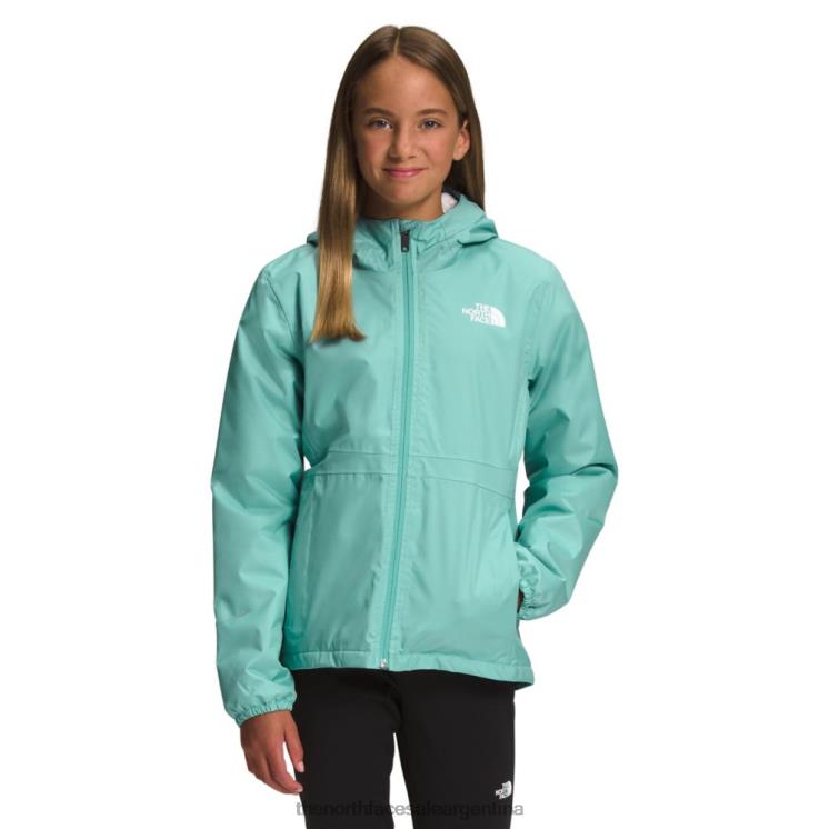 FFV045995 wasabi The North Face chaqueta de lluvia cálida para niñas