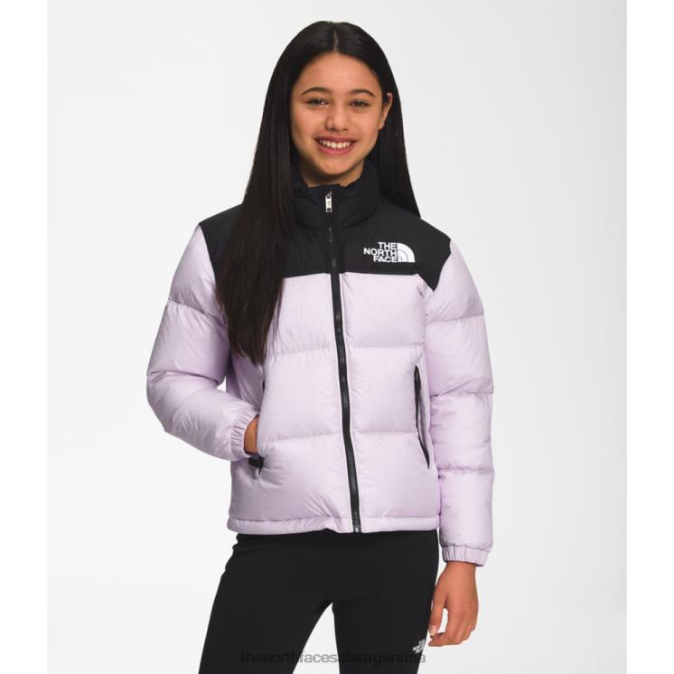 FFV046017 niebla de lavanda The North Face chaqueta nuptse retro adolescente 1996